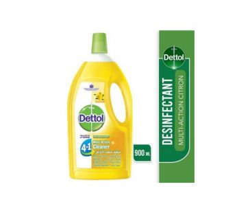 Dettol Multi Action Cleaner Citron 900 Ml 4-in-1 Desinfectant