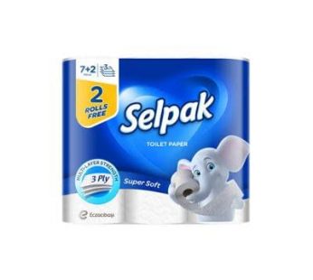 Selpak Toilet Paper 9 Pieces 3 Ply