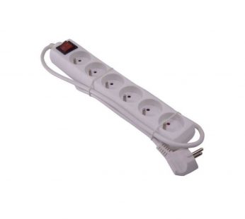 Rallonge Ingelec Blanc Multi-prises Avec Interrupteur – 1.5m    6  pimris
