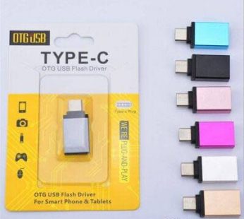 Adaptador Otg Micro Usb Para Usb Tipo C 3.1 Rosa