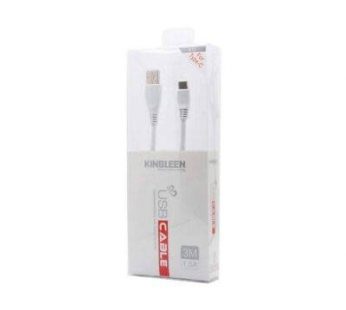 Kingleen Cable Type – C For Micro 3m 1.5a White