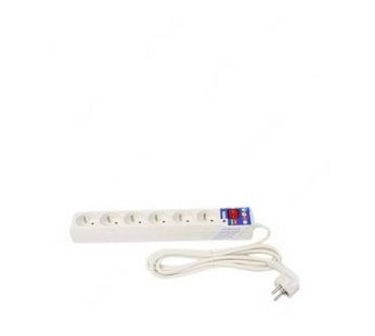Rallonge Ingelec Blanc Multi-prises Avec Interrupteur – 1.5m  .6 pris.
