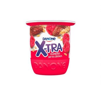 Danone X-tra Framboise Dattes Cereales Pack 4 Pieces