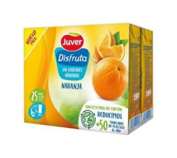 Juver Disfruta Naranja Pack 6 Pieces