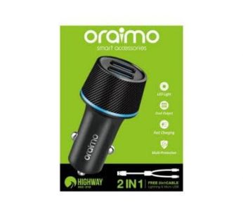 Oraimo 2.4 Amp Turbo Car Charger