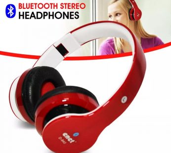 Casque   Enet Rouge   avec. câble.  aux