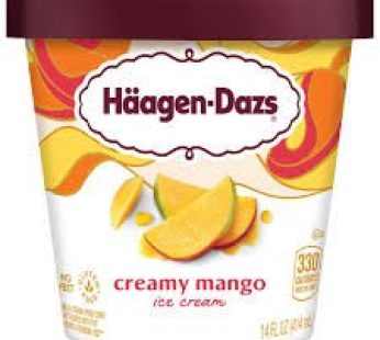 Haagen  dazs. creamy. Mango. 460 ml