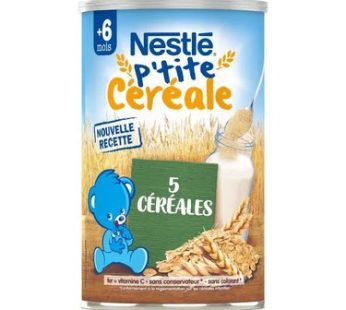 Nestlé p’tite.  céréale. 5  céréales  400gr