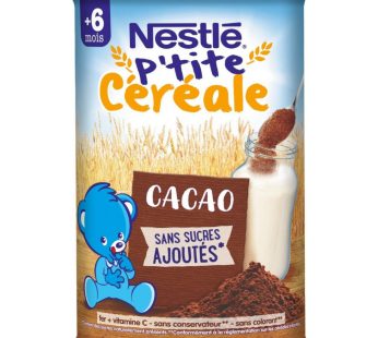 Nestlé p’tite céréale cacao san  scres.  ajoutés. 400gr
