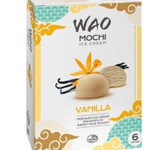 wao mochi.ice cream vanilla.