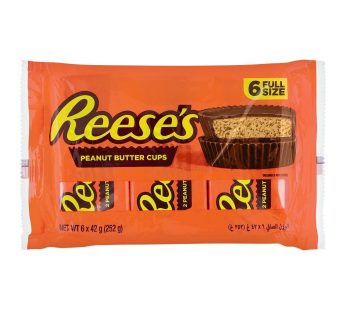 reeses  peanut butter CUPS 6 pies