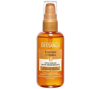 Dessange huile extrême 3 huiles sublime nutri  – regénérante  100ml