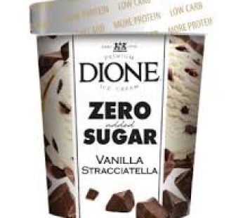 Dione ICE cream zéro sugar  vanille stracciatella 500g