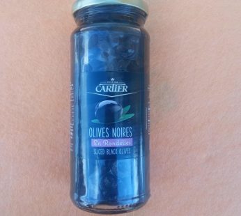 Cartier olives noires en rondelles sliced blanck olives 340g