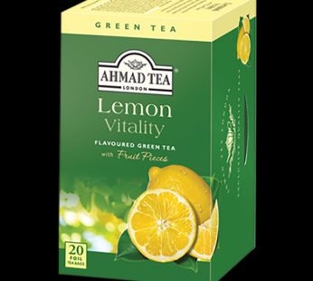 Ahmad tea lemon vitality Flavoured green tea  20 foiL tea bags