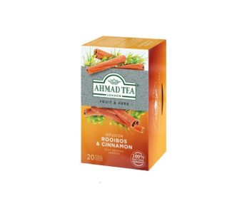 Ahmad tea London fruit & herb infusion  rooibos & cinnamon 20 foiL wrapped tea bags