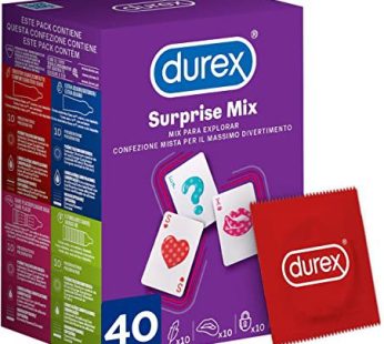 Durex surprise mix préservatifs premium 40 unité