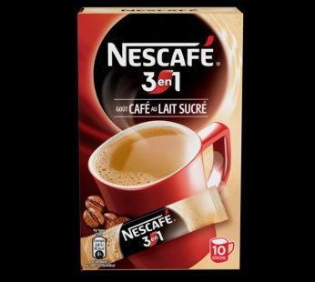 nescafé 3 en1 café lait sucré 10 unité