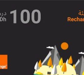 carte recharge orange 100dh