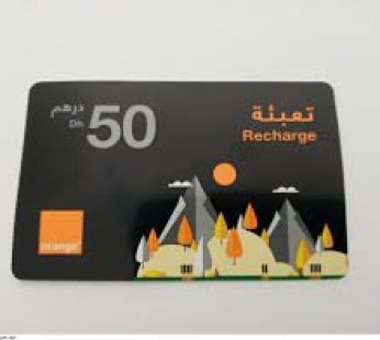 carte recharge orange 50dh