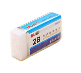 eraser 2 B.