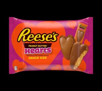 reeses peanut butter hearts milk chocolat snack size 272g