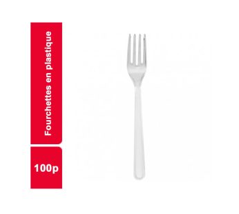fourchette de plastique 100 pies