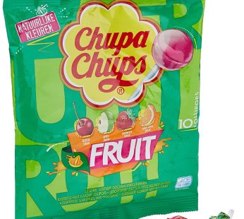 chupa chups fruit 10 lollipops. 120g