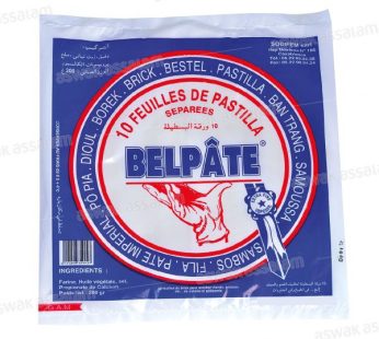 belpate. 10 feuilles de pastilla