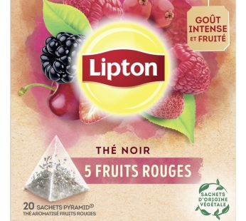 Lipton thé noir fruits rouges 20 unité