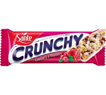 santé muesli bar crunchy cranberry  & raspberry